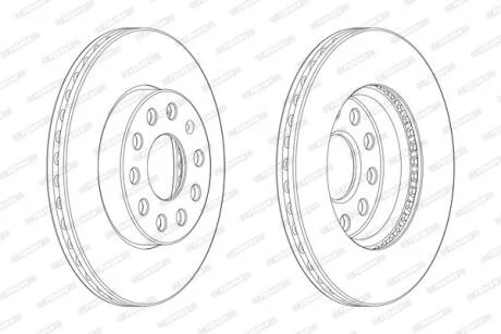 Гальмівний диск FERODO DDF2400C-1