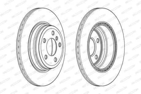 Диск гальмівний FERODO DDF2404C