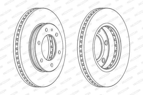 Гальмівний диск FERODO DDF2462C-1