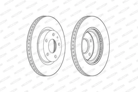 Диск гальмівний FERODO DDF2465C