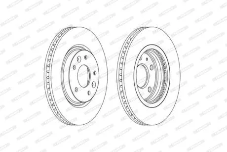 Гальмівний диск FERODO DDF2466C