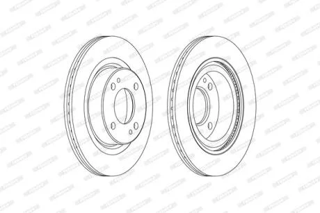 Гальмівний диск FERODO DDF2467C