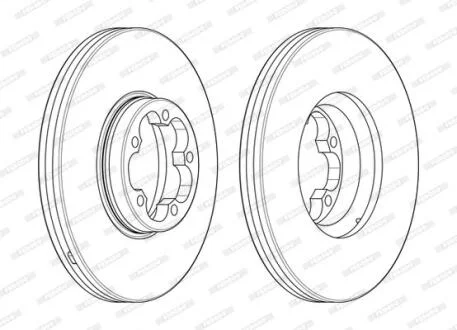 Гальмівний диск FERODO DDF2468-1
