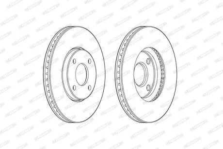 Гальмівний диск FERODO DDF2478C