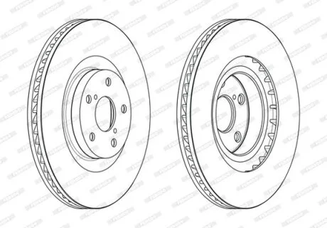 Гальмівний диск FERODO DDF2496LC-1