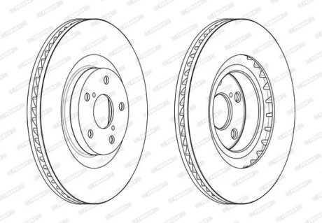 Гальмівний диск FERODO DDF2496RC-1