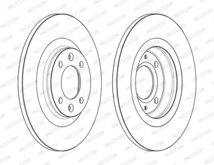 Гальмівний диск FERODO DDF2511C
