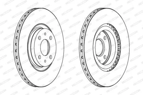 Гальмівний диск FERODO DDF252C