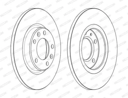 Гальмівний диск FERODO DDF2569C