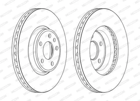 Диск гальмівний FERODO DDF2596C-1