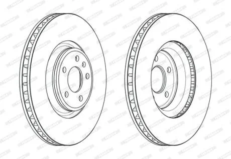 Гальмівний диск FERODO DDF2598C-1