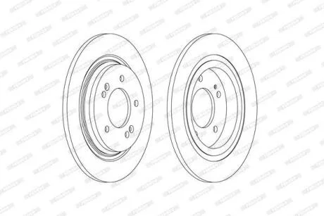 Гальмівний диск FERODO DDF2604C