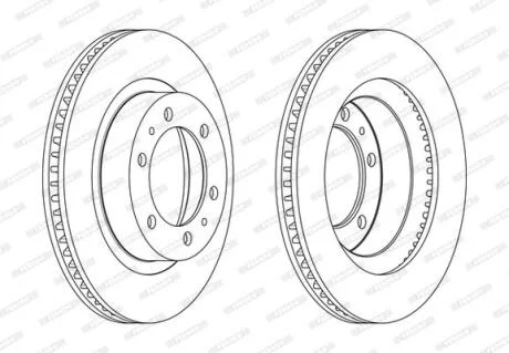 Диск гальмівний FERODO DDF2606C