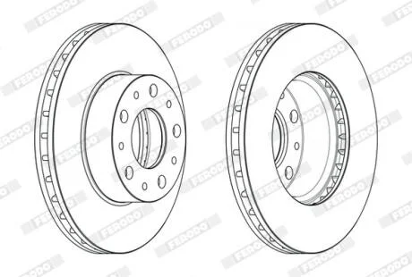 Диск гальмівний FERODO DDF2659