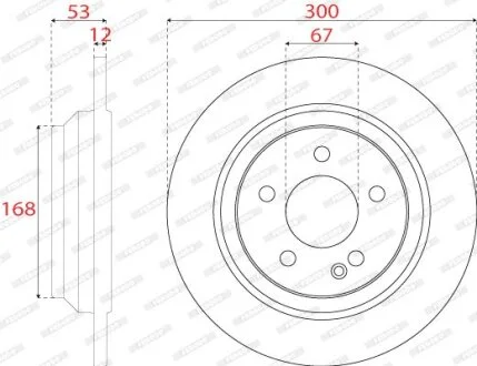 Гальмівний диск FERODO DDF2764C