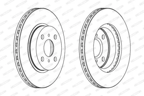 Гальмівний диск FERODO DDF794C