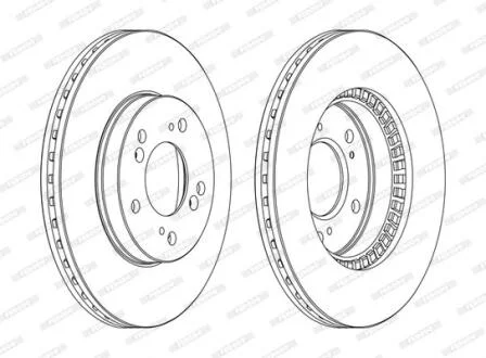 Гальмівний диск FERODO DDF829C