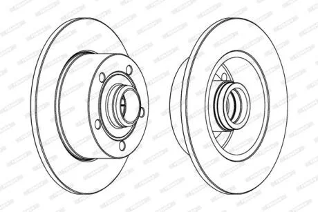 Гальмівний диск FERODO DDF830C-1