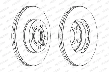 Гальмівний диск FERODO DDF846C