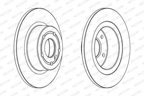 Гальмівний диск FERODO DDF874C