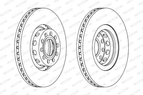 Гальмівний диск FERODO DDF954C-1