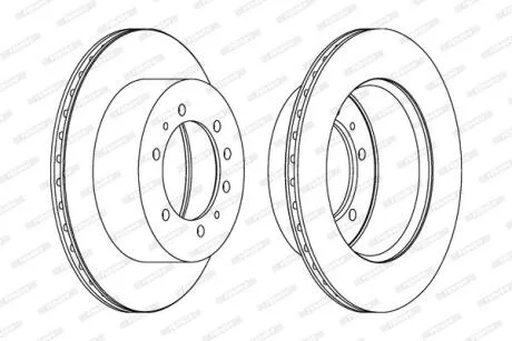 Гальмівний диск FERODO DDF976-1
