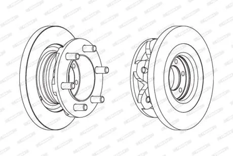 Гальмівний диск FERODO FCR139A