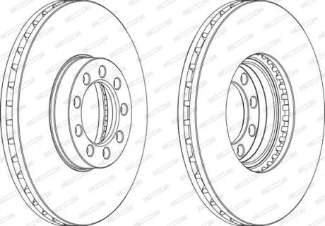 Гальмівний диск FERODO FCR329A