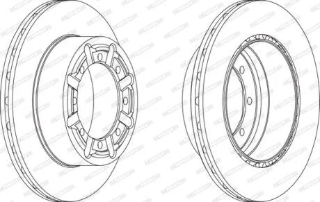 Гальмівний диск FERODO FCR340A