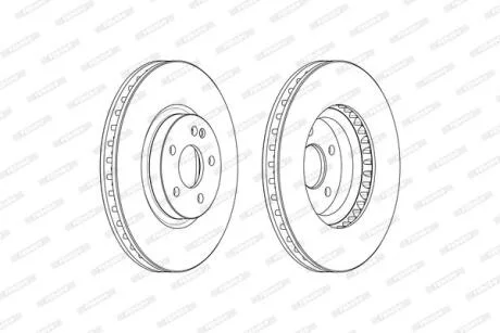 Гальмівний диск FERODO FCR379A