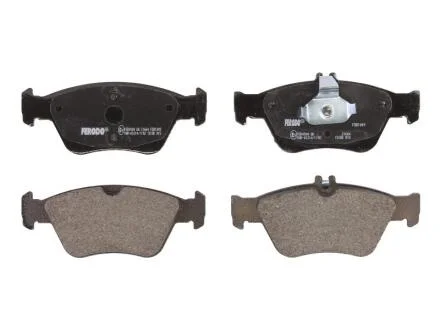 Комплект гальмівних колодок передн (із замком), MERCEDES C T-MODEL (S202), C (W202), CLK (A208), CLK (C208), E T-MODEL (S210), E (W210), SLK (R170) 2.0-3.0D 05.93-04.04 FERODO FDB1049