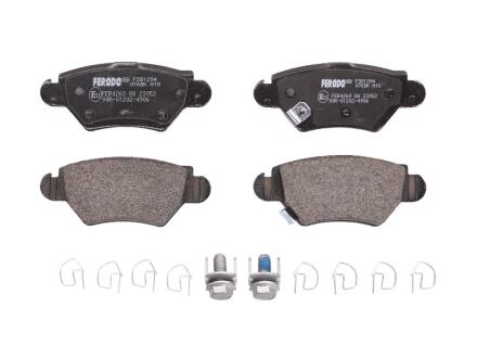 Комплект гальмівних колодок задн, CHEVROLET CORSA CHRYSLER CONCORDE OPEL ASTRA F, ASTRA F CLASSIC, ASTRA G, ASTRA G CLASSIC, ASTRA G/KOMBI, COMBO TOUR, COMBO/MINIVAN, CORSA C 1.2-2.7 08.94- FERODO FDB1294