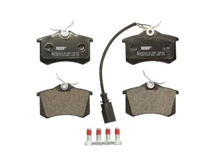 Комплект гальмівних колодок задн (з комплектуючими з гвинтами гальмівного супорта), AUDI A4 B5 FORD GALAXY I, GALAXY MK I SEAT ALHAMBRA SKODA OCTAVIA I, SCALA VW POLO VI 1.4-2.8 03.95- FERODO FDB1481