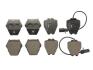 Комплект гальмівних колодок передн, AUDI A4 B5, A6 C5, ALLROAD C5 VW PASSAT B5, PASSAT B5.5, PHAETON 1.8-6.0 02.97-03.16 FERODO FDB1709 (фото 1)
