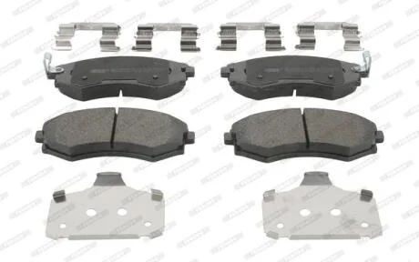 Комплект гальмівних колодок з 4 шт. дисків FERODO FDB1737