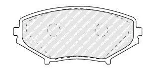 Колодки гальмівні дискові, комплект FERODO FDB1758