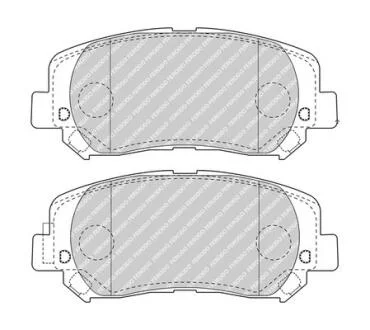 Комплект гальмівних колодок з 4 шт. дисків FERODO FDB4999
