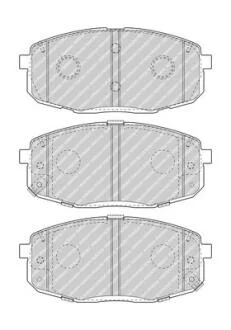 Гальмівні колодки, дискові FERODO FDB5038