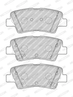 Колодки гальмівні дискові (комплект 4 шт) FERODO FDB5041