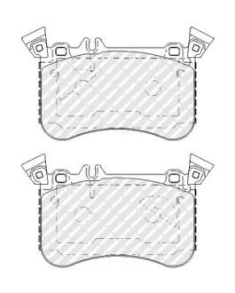 Комплект гальмівних накладок, дискове гальмо FERODO FDB5109