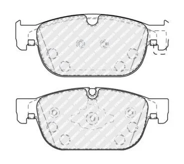 Комплект гальмівних накладок, дискове гальмо FERODO FDB5117