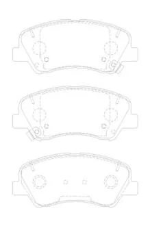 Комплект гальмівних накладок, дискове гальмо FERODO FDB5135