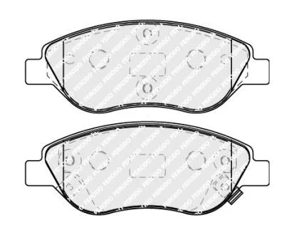 Комплект гальмівних накладок, дискове гальмо FERODO FDB5138