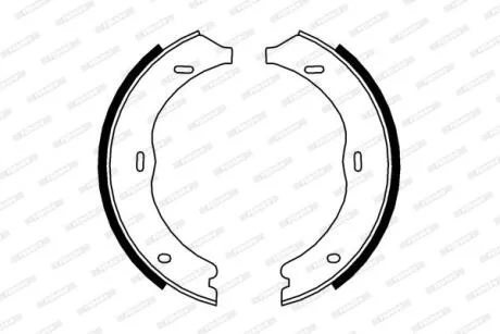 Гальмівні колодки барабанні FERODO FSB4003