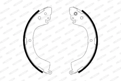 Тормозные колодки барабанные FERODO FSB617