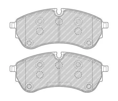 Тормозные колодки FERODO FVR5067