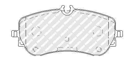 Тормозные колодки FERODO FVR5068