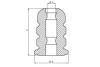 Отбойник рессоры Ducato 06- (1-2.0t) Fiat/Alfa/Lancia 1351266080 (фото 2)