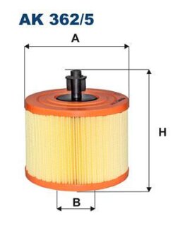 Фильтр воздушный BMW 1(E81)/3(E90)/X1(E84) 05- 2.5-3.0 FILTRON AK 362/5