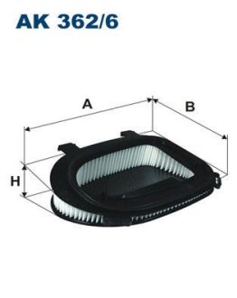 Фильтр воздушный BMW X3(F25)/X5(E70)/X6(E71) -10 FILTRON AK 362/6